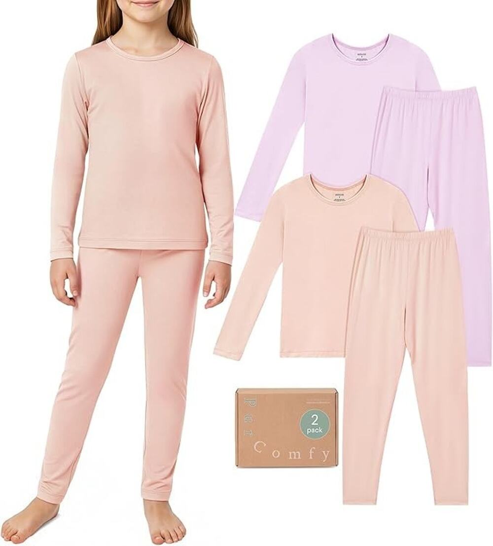 PurComfy 96 % Bamboo Toddler Pajama Set 4-Piece Supersoft Loungewear 3T NIB